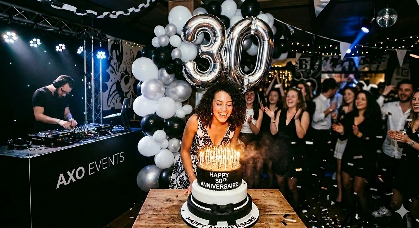 Soirée d'anniversaire animée par un DJ événementiel