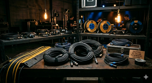 Câbles et connectique audio en location pour événements
