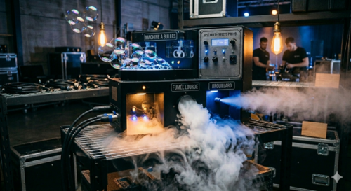 Machine à effets et fumée en location pour soirée