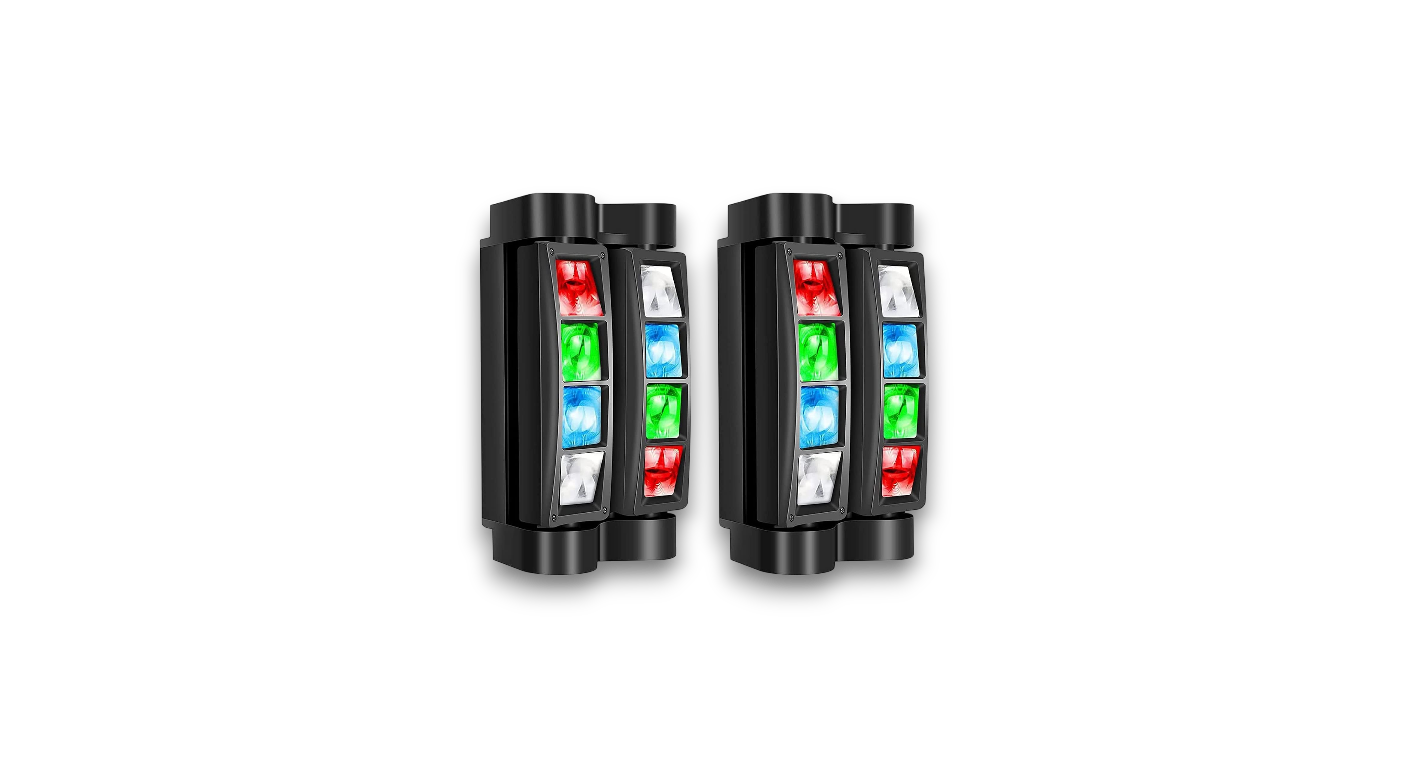 Pack Duo Mini-Lyres Spider RGBW